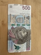 Banknot 500 zł seria A00