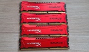Pamięć RAM HyperX Savage DDR3 32GB (4x8GB) 1600MHz CL9 Czerwone Low Profile