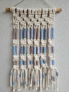 Makrama nowoczesna zawieszka makatka na ścianę 34 x 50 cm