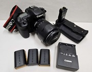 Canon EOS 7D Mark II + Obiektyw 18-135 + Grip + 3Bat + D. Zestaw Przebi 22k