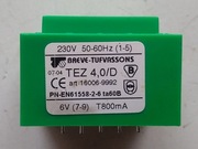 Transformator TEZ 4,0/D 6V z PRL