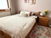 Łóżko do sypialni z litego drewna dębowego  180x220 plus dwie szafki nocne 