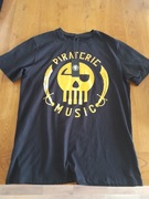The Shirt Piraterie Music Noir Doré