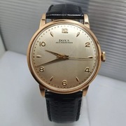 złoty zegarek DOXA anty-magnetique złoto 585 14K