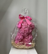 Miś z Róż – Ręcznie Wykonany Prezent Premium 