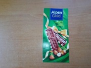 Alpen Gold czekolada pełnomleczna z całymi orzechami puste opakowanie