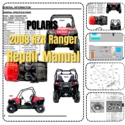 Polaris 2008 Ranger RZR Service Repair Manual Instrukcja naprawy