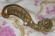 Klamka złota, zdobiona, vintage