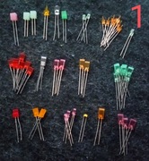 Zestaw diod mix mocy i kolorów ok.46 szt. nieużywane 