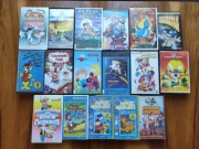 Zestaw 17 kaset VHS z bajkami