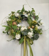 Wianek świąteczny wiosenny wielkanocny na drzwi stół sztuczny 31 cm