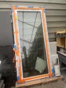Drzwi zewnętrzne alu. ALUPROF MB-70 przeszklone wymiar zew. 1050x2210mm