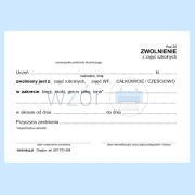 Hsz-20 Zwolnienie z zajęć szkolnych A6a/bl.100k