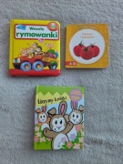 Książeczki książki kartonowe 3d Liczymy króliki owoce i warzywa rymowanki