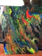  Obraz "Walka żywiołów" pouring