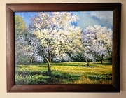 Obraz olejny Wiosna z ramą 