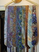 Krawat Vintage Silk Poliester Jedwab Old