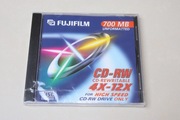 Płyta CD-RW 700MB 4x-12x Rewritable FUJIFILM NOWA FOLIA