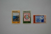 Gibraltar Sw 362-64** AMPHILEX '77, znaczek na znaczku