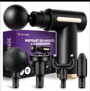 Pistolet do masażu 6 końcówek- regeneracja mięśni.