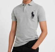 __RALPH LAUREN BIG PONY _KOSZULKA  SZARA  Roz XL