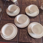 Stary Porcelanowy serwis kawowy 5szt