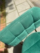 Hoker obrotowy welurowy 