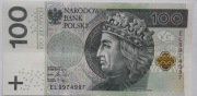 III RP-- 100 zł z 2018 r,ciekawy numer seryjny 