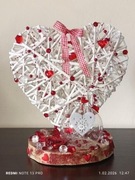 Stojące serce podświetlane walentynki