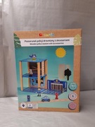 Posterunek policji drewniany z akcesoriami - Elefun - 18m