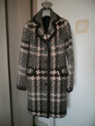 Sisley piękny! żakardowy beż pudrowy róż błękitny + komplet Stefanel 36