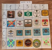 Podkładki, podstawki pod piwo po 2 zł zestaw za 35 zł, Nr2 cały świat 