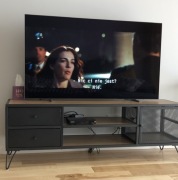 Szafka RTV- industrialna, metalowa, czarna