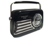 Radio Vintage Bluetooth Smukee Czarne