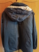 Używana kurtka damska z kapturem, pikowana, granatowa , rozmiar XL.