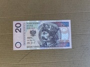 20 zł 1994 stan 1 seria GS