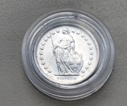 Szwajcaria 1/2 Franka 1965 r srebro 