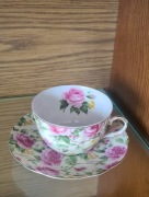 Filiżanka + spodek z porcelany kostnej Yamasen Japonia