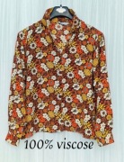 compania fantastica koszula damska w stylu lat 70s długi rękaw L