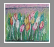 Obraz "Tulipany" 28 cm x 32 cm Pastel