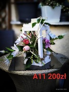 Kwiaty Bukiety  Sztuczne wiązanki na cmentarz stroik