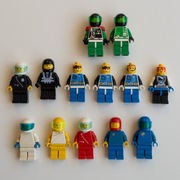 14 figurek LEGO sci-fi różnych m.in. Space Police sp038 sp037 + dodatki