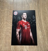 Robert Lewandowski Bayern Monachium oryginalny autograf karta 10x15 cm