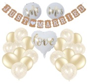 Balony Ślubne Wesele 24 Sztuki Rocznica Ślubu zestaw balonów hel