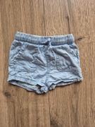 Sinsay spodenki imitujące jeans niebieskie gumka 68 