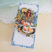 Kartka, ręcznie robiona, urodziny, imieniny