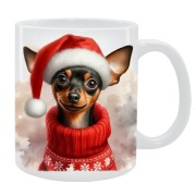 KUBEK Z PSEM Pinczer miniaturowy - IDEALNY PREZENT, PERSONALIZACJA,24H WYS