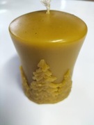 Świeca  z wosku pszczelego -  NATURALNY  zapach (1szt)