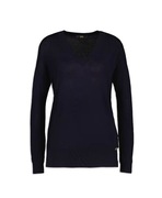 CAVALLI CLASS ROBERTO granatowy sweter pulower wełna 100%