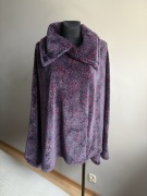 Ulla Popken wdzianko peleryna bluza polar ciepła ponczo plussize 44 46 48